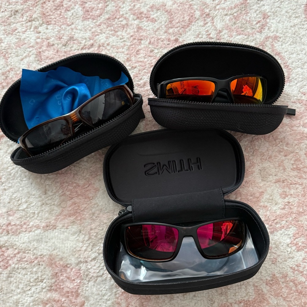 SMITH/HOBIE Sunglasses Trio with Black Cases